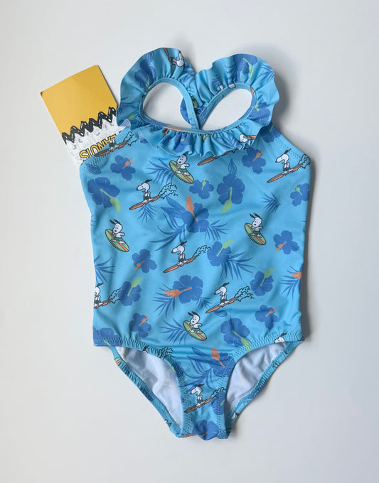 Zara x Peanuts Blue Snoopy One Piece Swimsuit - New (2-3 Years)