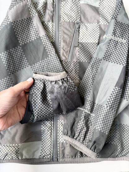 Columbia Grey & Black Patterned Winbreaker (4/5 Years)