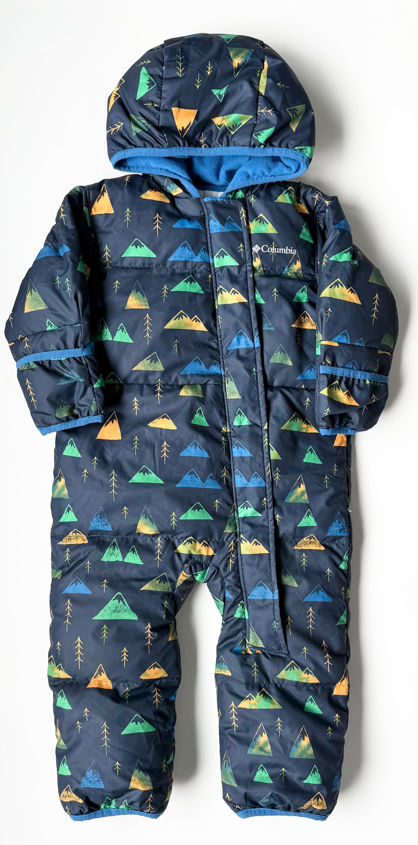 Columbia Navy & Green Trees Snuggly Bunny Snowsuit (18-24 Months)