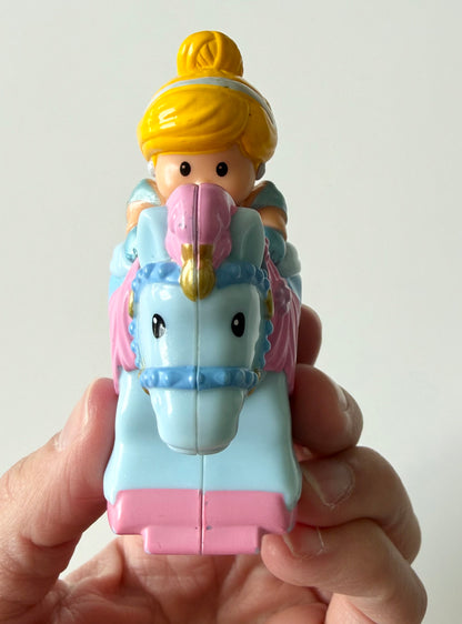 Fisher-Price Little People Disney Princess Klip Klop Blue Cinderella Horse