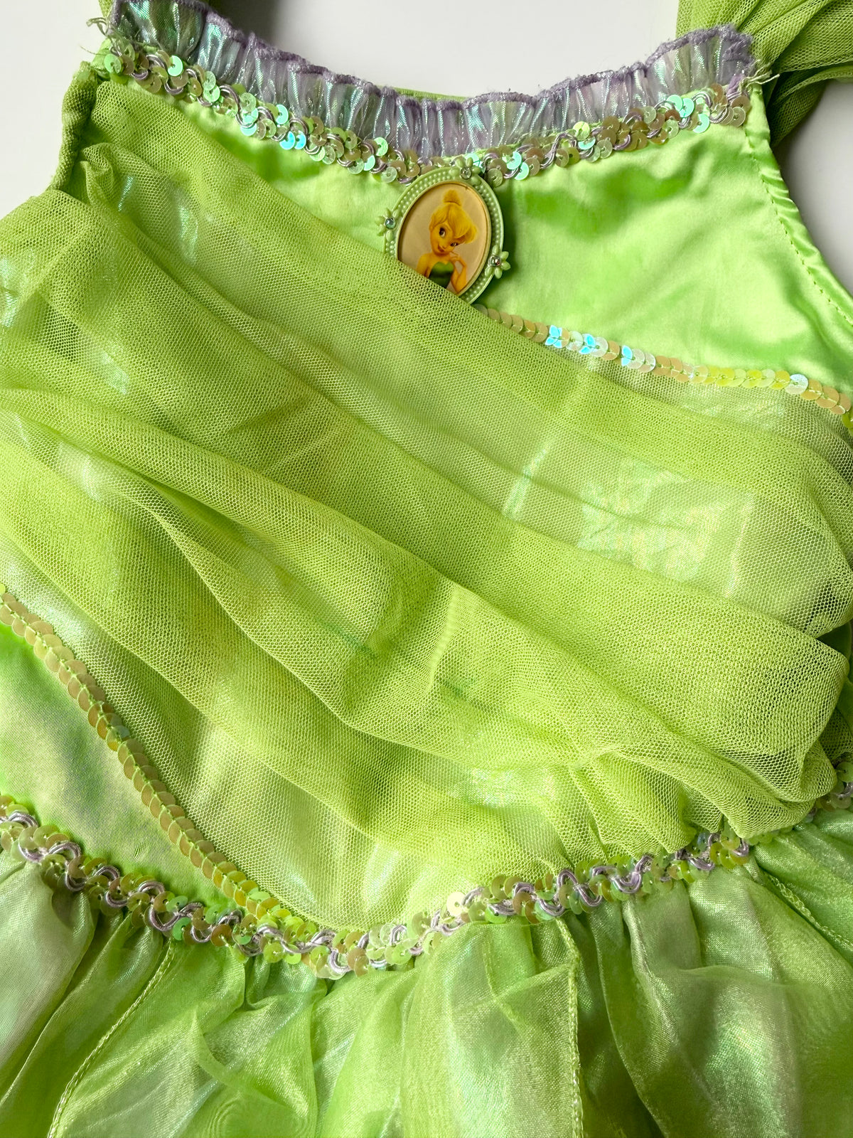 Disney Store Tinkerbelle Green Costume Dress (5/6 Years)