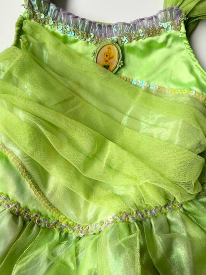 Disney Store Tinkerbelle Green Costume Dress (5/6 Years)