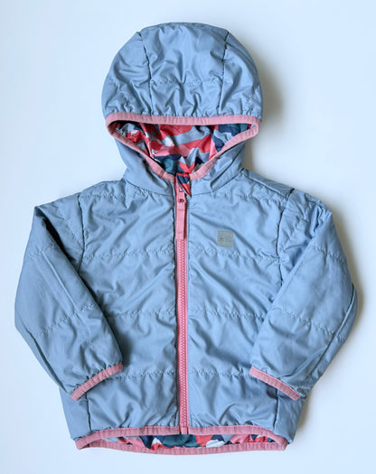 MEC Cocoon Pink & Blue Mountains Reversible Fall Jacket (18-24 Months)