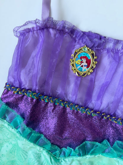 Disney Ariel Purple & Green Costume Dress (4-6 Years)
