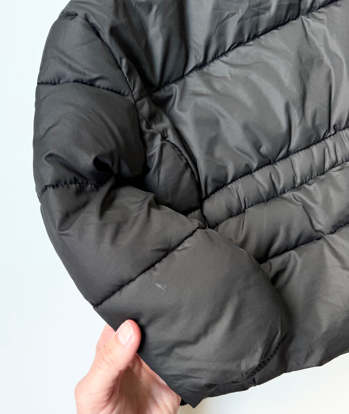 Kate Spade Black & Gold Polkadot Interior Puffer Jacket (18 Months)