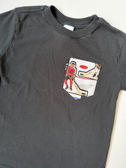 Poches & Fils Black Hockey Pocket T-Shirt (4T)