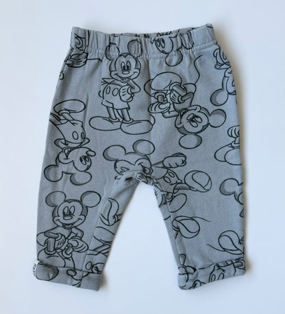 Disney Baby Grey Mickey Mouse AOP Sweater & Pants Set (12 Months)