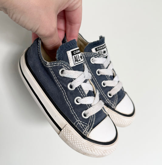 Converse Navy Blue Lace Up Sneakers (6)