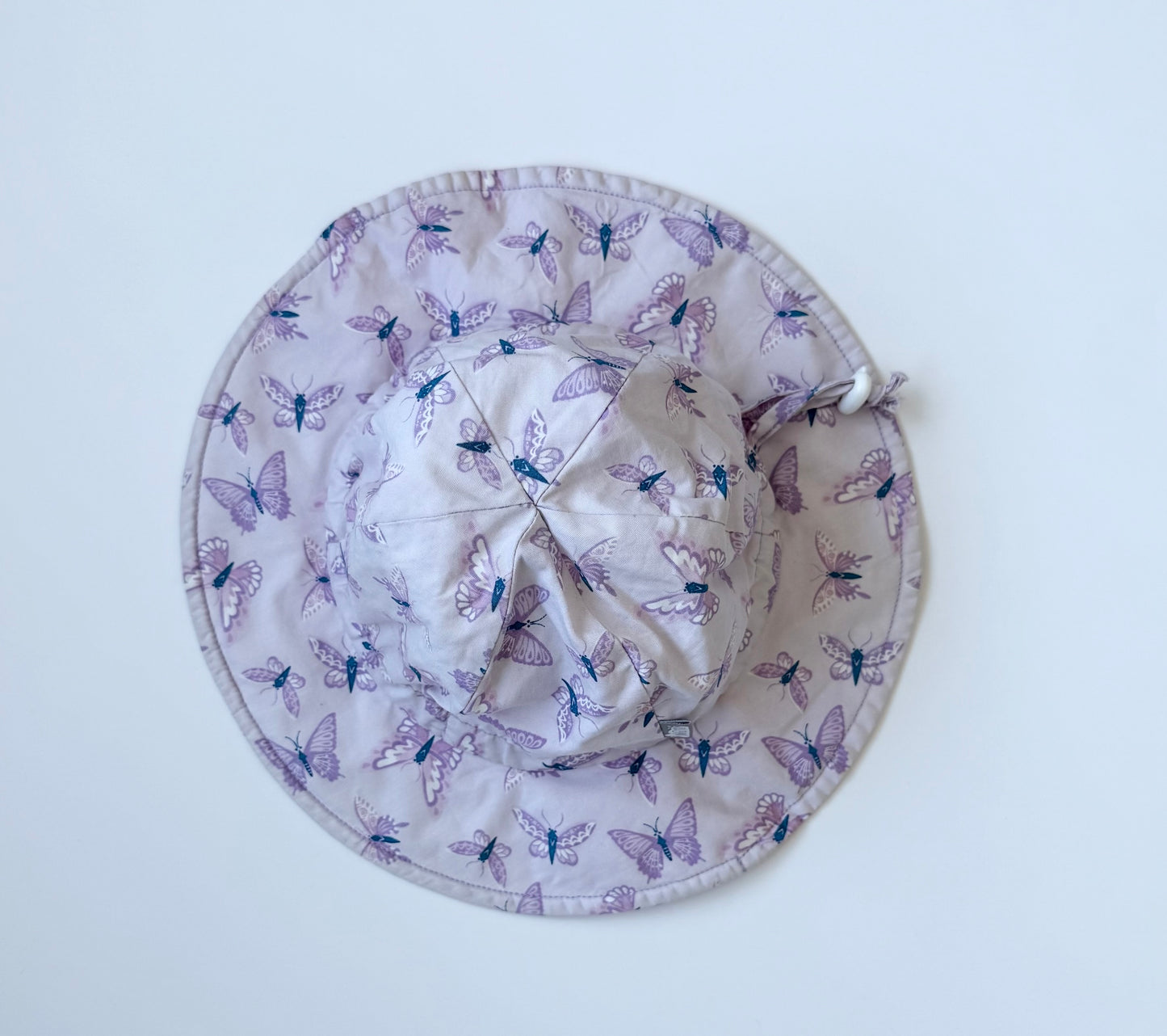 Jan & Jul Purple Butterlfies Sun Hat (6-24 Months - Medium)