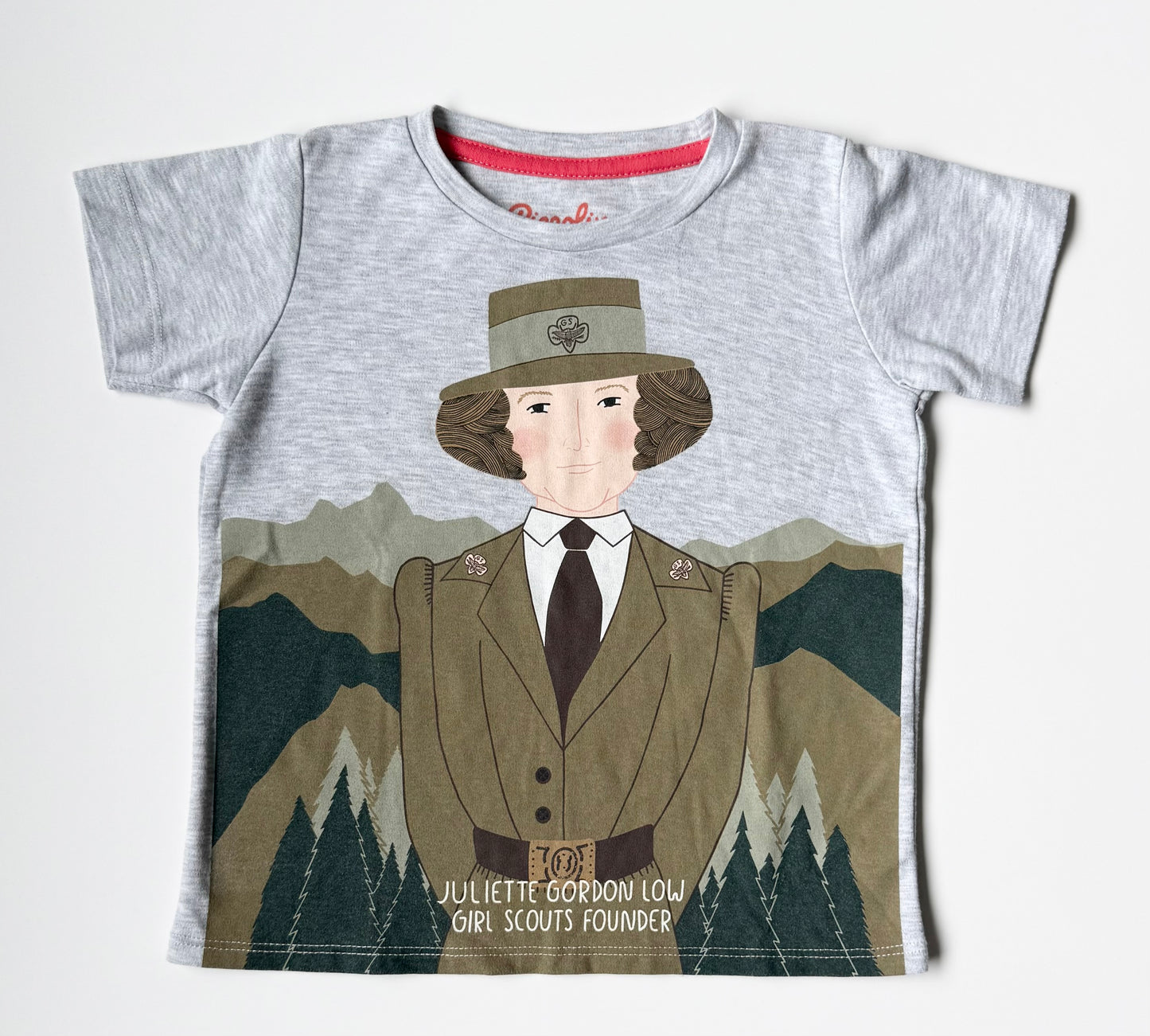 Piccolina Grey “Juliette Gordon Low - Girl Scout Founder” T-Shirt (2T)