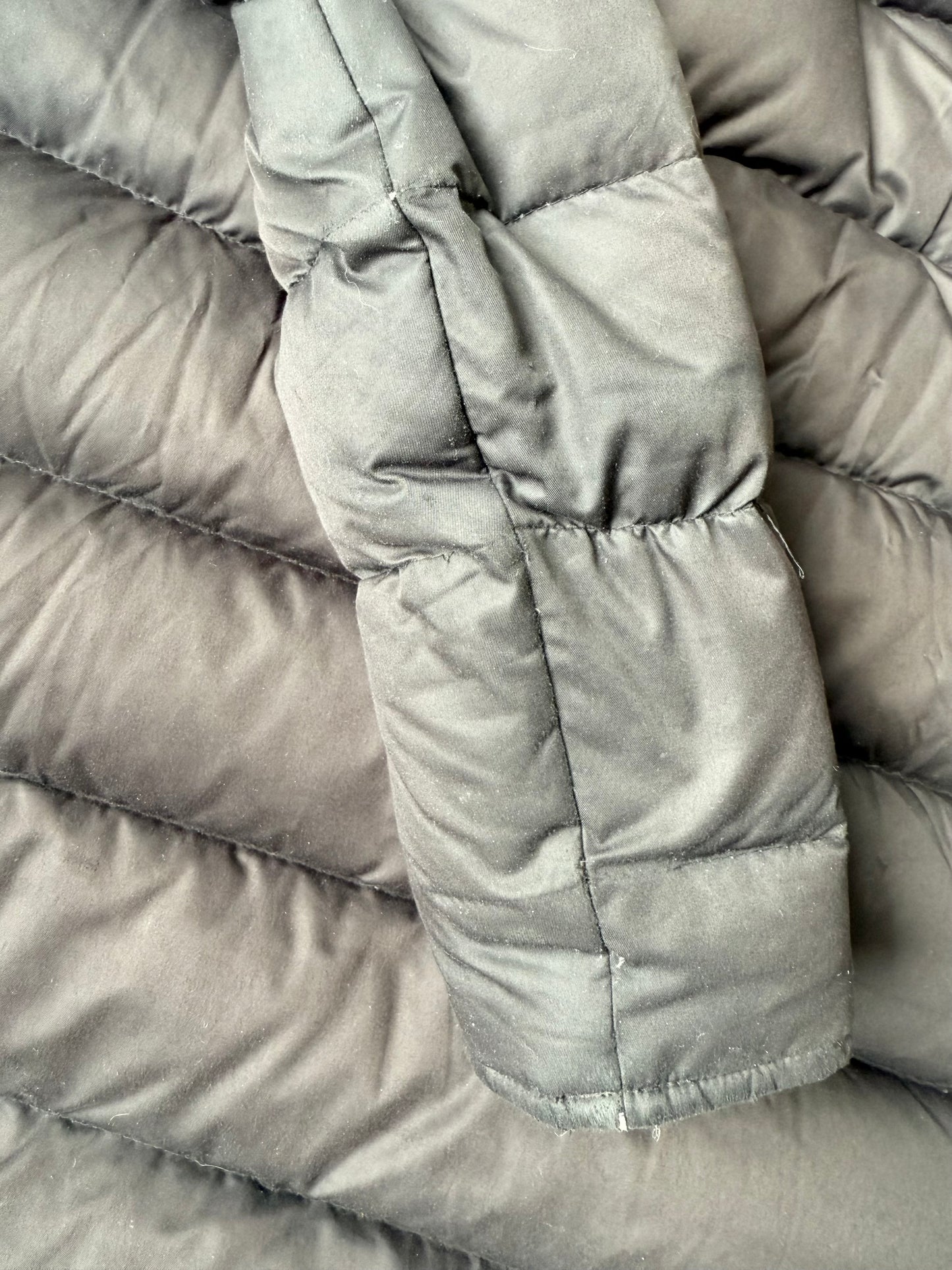 Patagonia Down For Fun Black Puffer Long Winter Coat (7-8 Years - Small)
