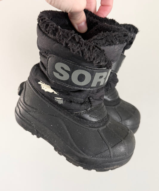 Sorel Black Snow Commander Winter Boots (9)