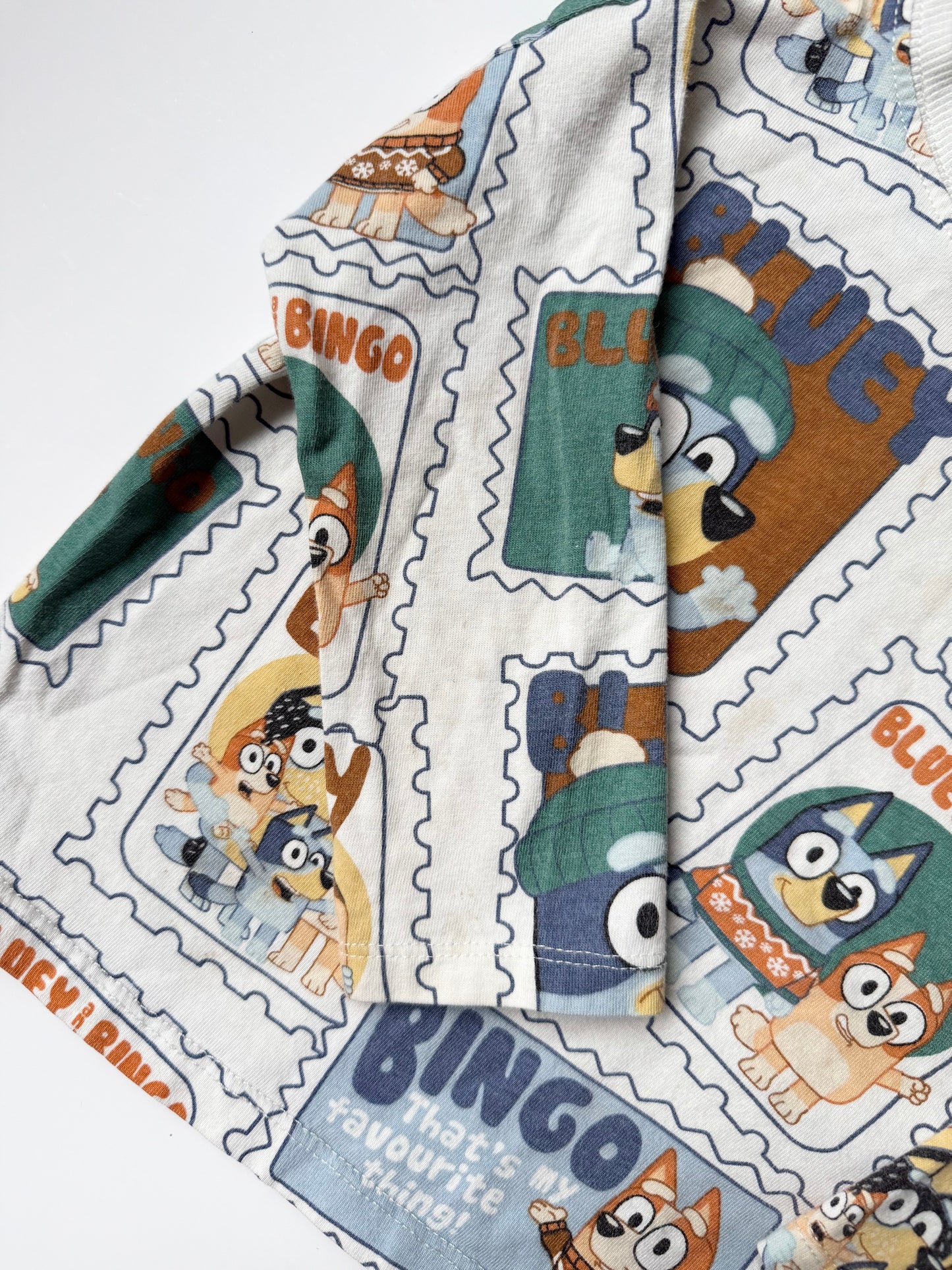 Zara x Bluey White Holiday Long Sleeve (12-18 Months)