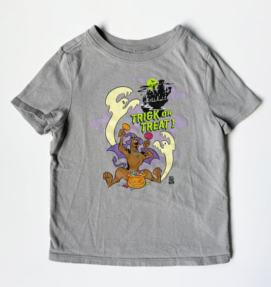 Old Navy x Scooby Doo Grey Halloween “Trick or Treat” T-Shirt (4T)