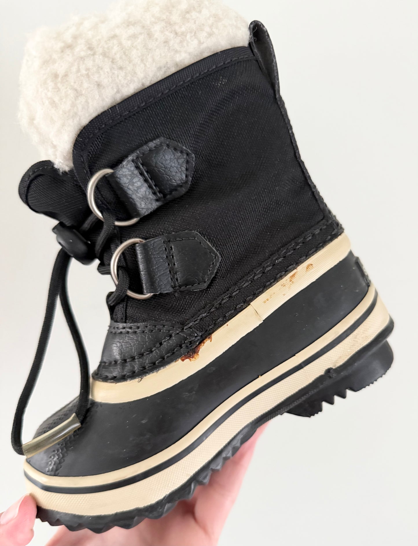 Sorel Yoot Pac Black Nylon Winter Boots (8)