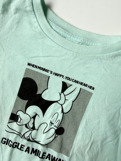 UT Uniqlo x Disney Light Blue Minnie “Giggle A Mile Away” T-Shirt (3-4 Years)