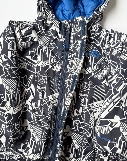 The North Face Darten Black & White Geometric Winter Jacket (3T)