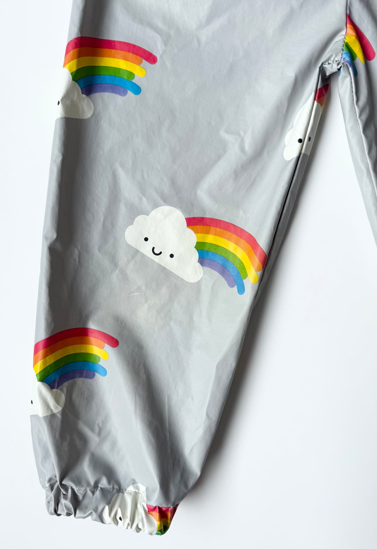 Whistle & Flute Grey Rainbows Splash/Wind Pants (3-4 Years)