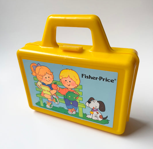 Vintage Fisher Price Yellow Play Lunch Box