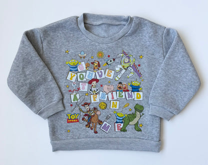Disney Pixar Toy Story Grey “You’ve Got A Friend In Me” Sweater & Pants Set (2T)