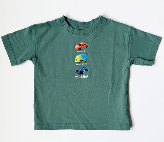 Zara Green Vehicles T-Shirt (2 Years)
