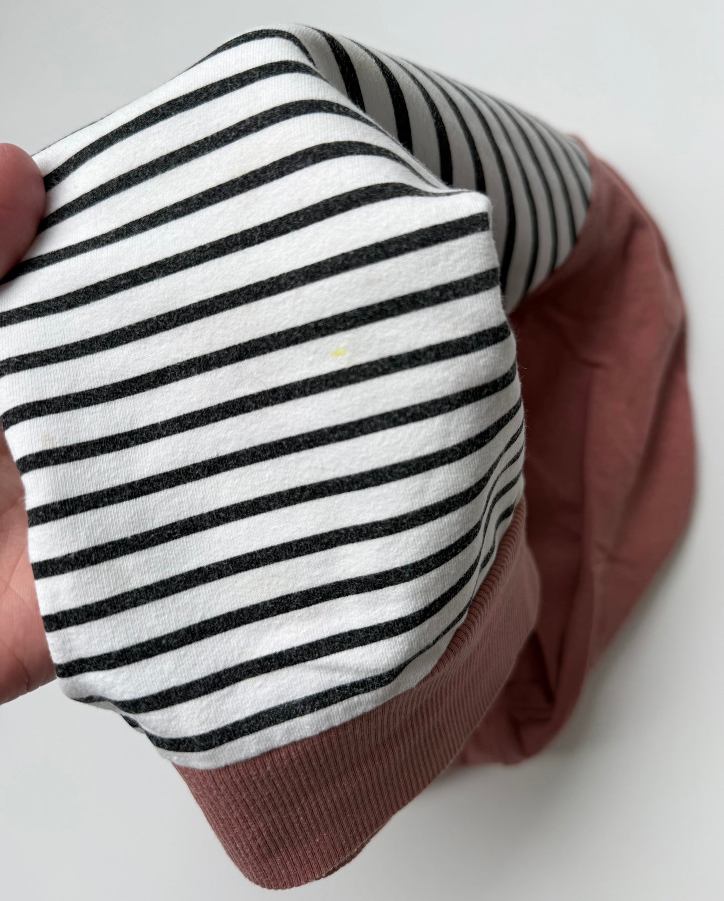 Faction + Three Co Salmon Striped Pullover & Pants Set (12-18 Months)