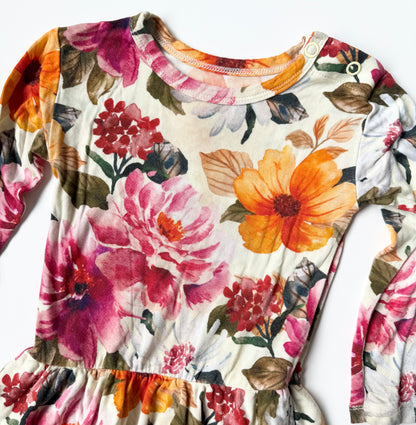 Hanlyn Collective Floral Fall Long Sleeve Twirl Bodysuit (6-12 Months)