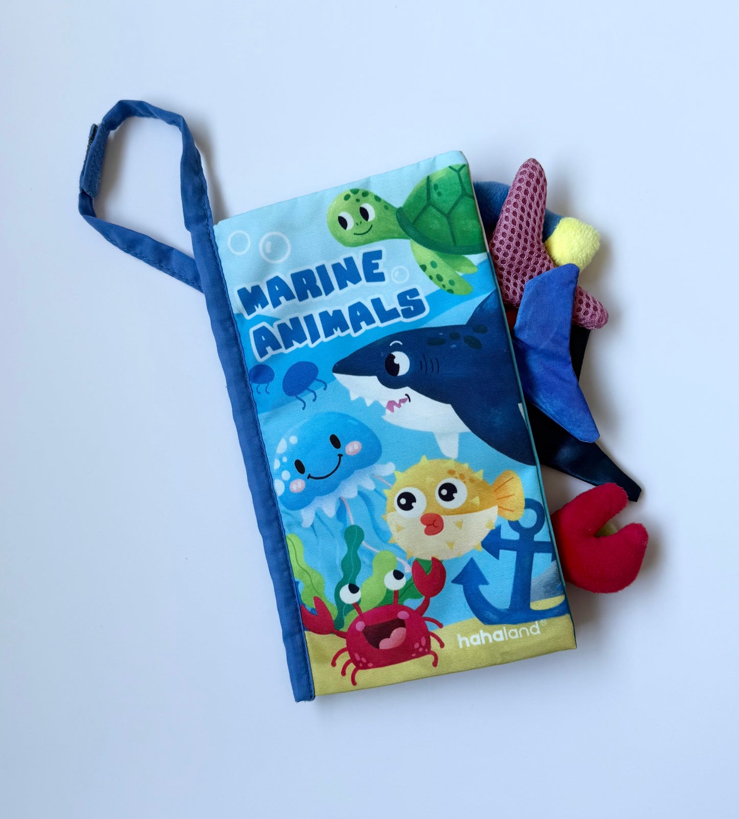 Hahaland Marine Animals Fabric Crinkle Book