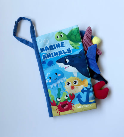 Hahaland Marine Animals Fabric Crinkle Book