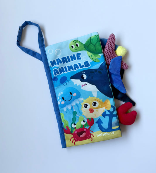 Hahaland Marine Animals Fabric Crinkle Book
