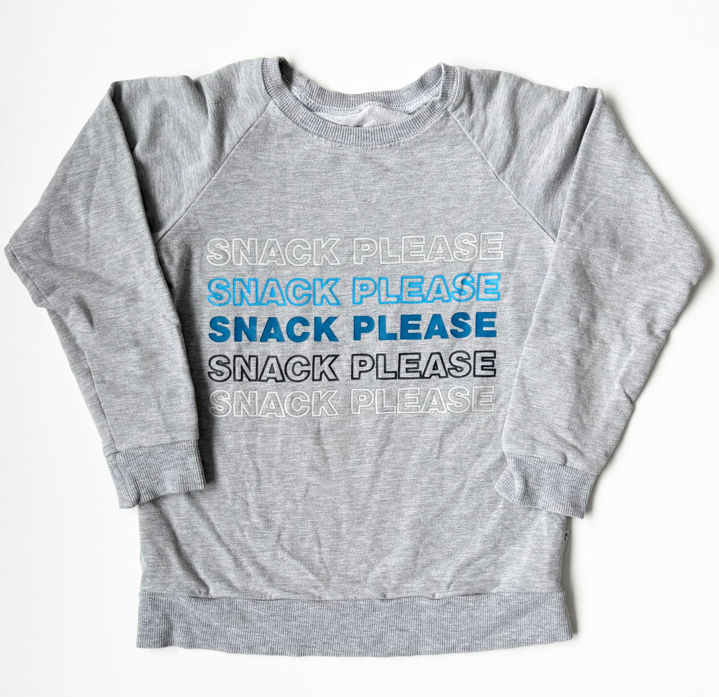 Portage & Main Grey “Snack Please” Pullover (5/6T)