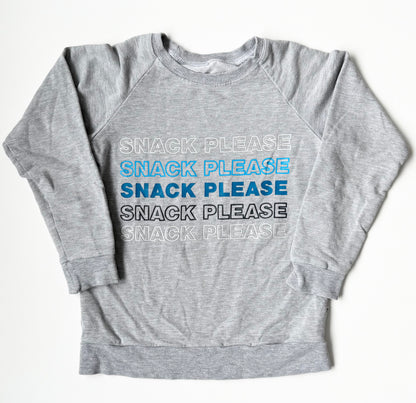 Portage & Main Grey “Snack Please” Pullover (5/6T)