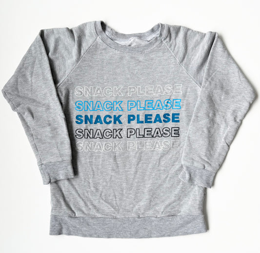 Portage & Main Grey “Snack Please” Pullover (5/6T)