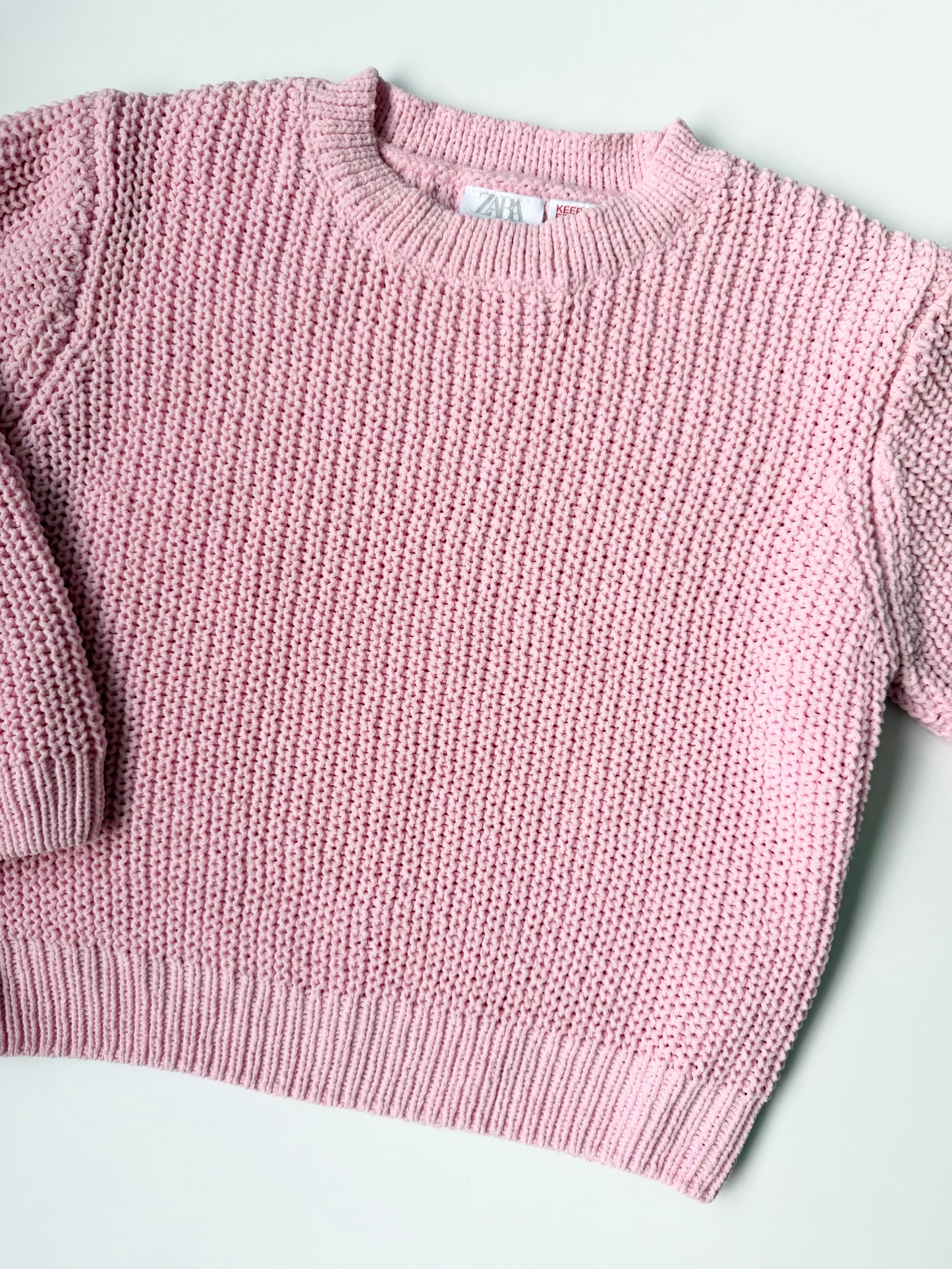 Zara Bubblegum Pink Knit Sweater (4-5 Years)