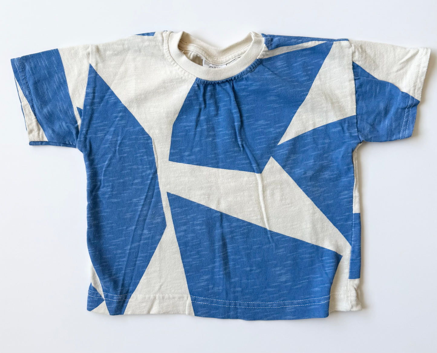 Zara Blue & White Patterned T-Shirt (18-24 Months)