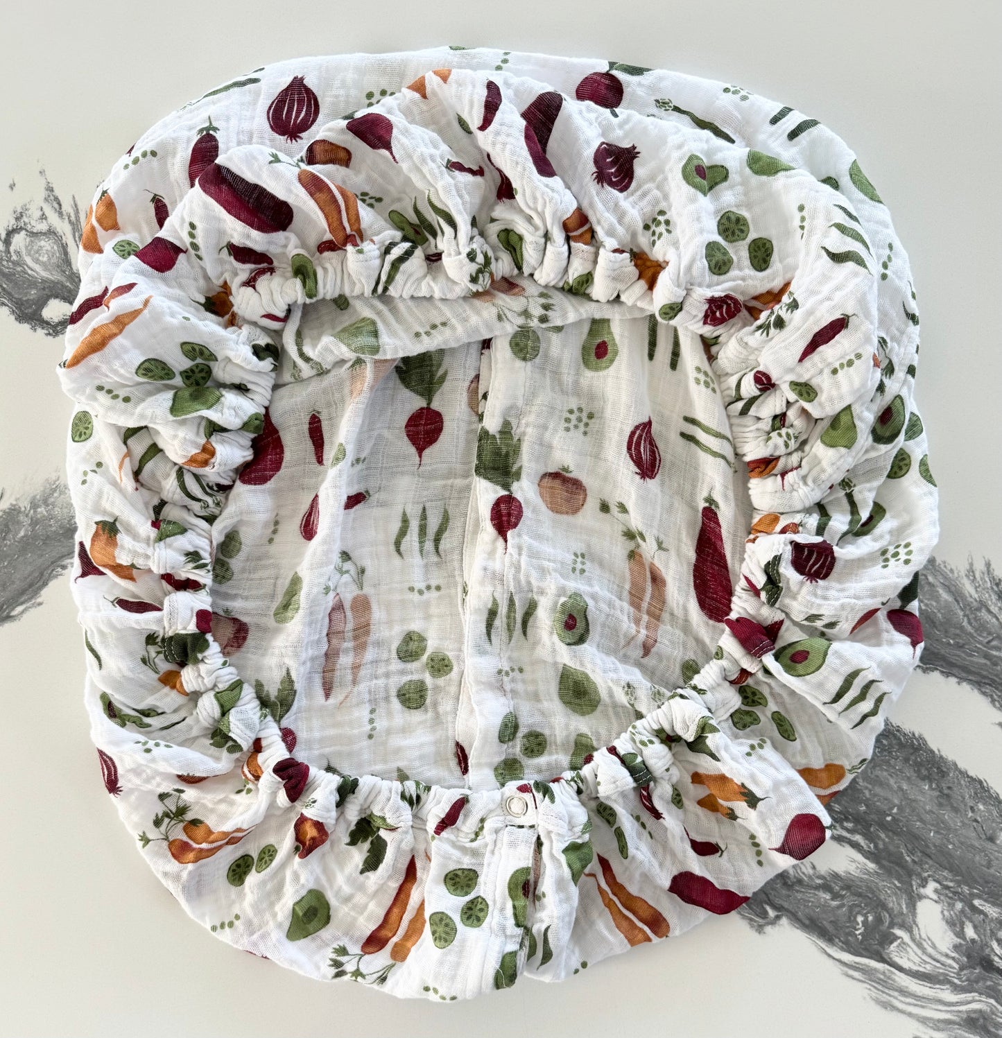 Little Unicorn Veggies Muslin Car Seat Canopy