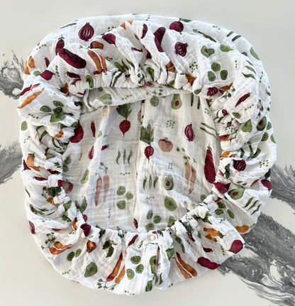 Little Unicorn Veggies Muslin Car Seat Canopy