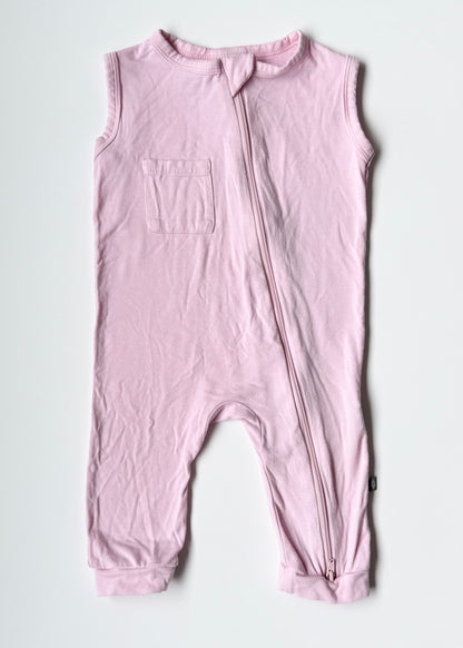Kyte Peony Sleeveless Zipper Romper (6-12 Months)