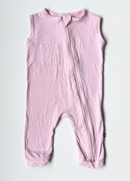 Kyte Peony Sleeveless Zipper Romper (6-12 Months)