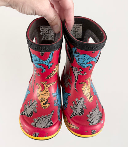 Bogs Red Dinosaurs Rubber Boots (6)