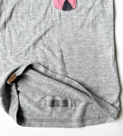 LP Apparel Grey & Pink Cheetah Trim Tank Top (12-18 Months)