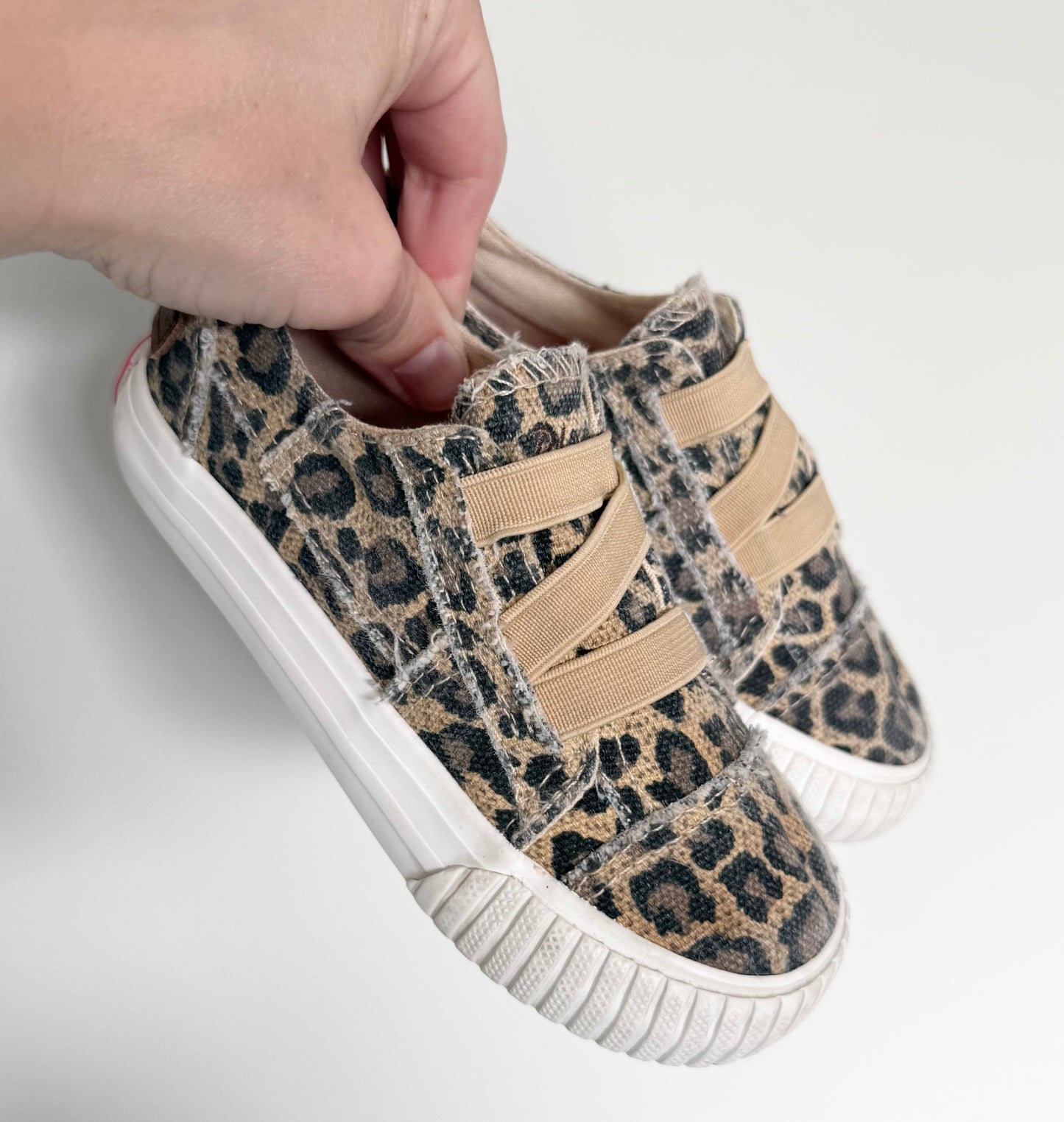 Blowfish Malibu Cheetah Slip On Stretch Lace Sneakers (9)