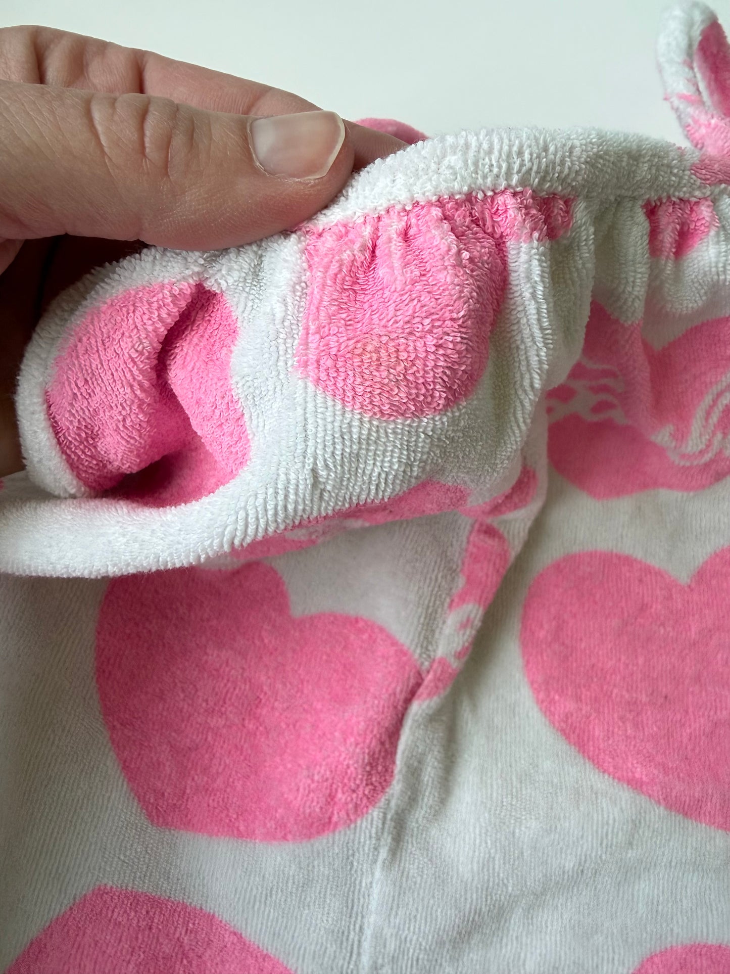 Zara x Barbie Hot Pink & White Terry Hearts Tank Romper (3 Years)