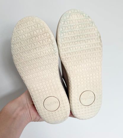 Heyfolks Light Beige Knit Slip On Sneakers (C12)