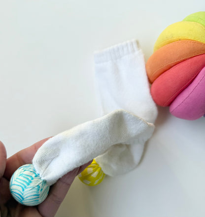 Lovevery Soft Cotton Rainbow Ball & Play Socks