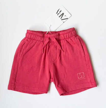 Zara Coral “Noisy Club” Sweat Shorts - New (3 Years)