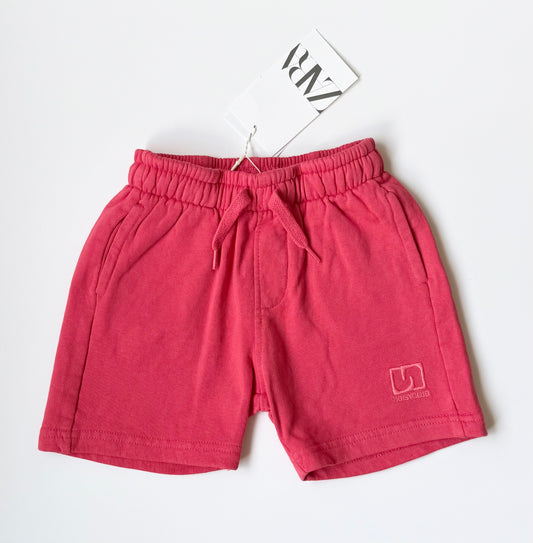 Zara Coral “Noisy Club” Sweat Shorts - New (3 Years)