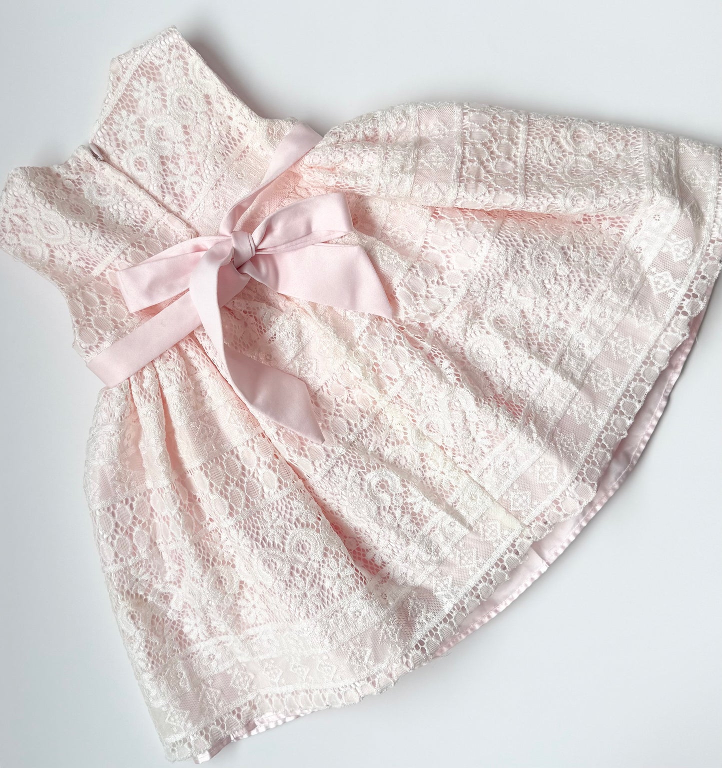 Princess Faith Pink & White Lace Dress (24 Months)