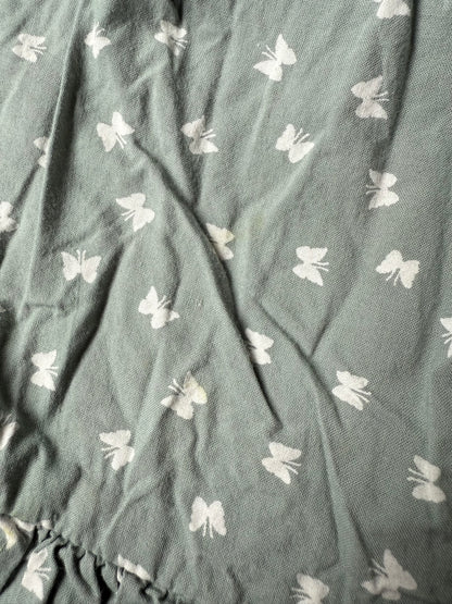 Rise Little Earthlings Green Butterflies Tiered Tank Dress (18-24 Months)