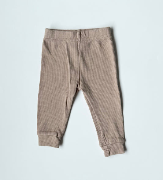 Moon Organics Tan Waffled Pants (3-6 Months)